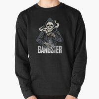 Gangster Skull Essential T-Shirt, Long Sleeve, Sweatshirt, Hoodie For Men Women - Thumbnail 2