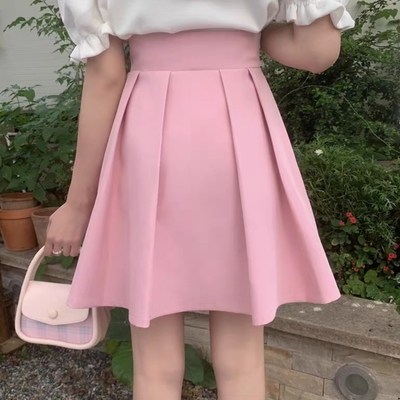 Plus size spring autumn girl fashion a-line umbrella short skirt