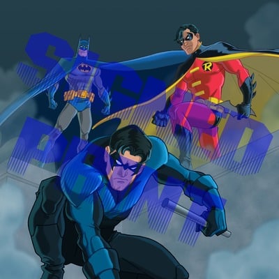 Batman, robin and nightwing