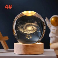 Birthday gift healing starry sky walk luminous crystal ball night light bedroom desktop decoration - Thumbnail 4