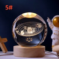 Birthday gift healing starry sky walk luminous crystal ball night light bedroom desktop decoration - Thumbnail 5