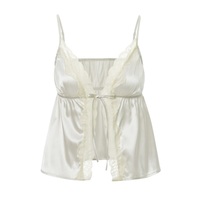 Lace Trim Bow Tie V Neck Camisole  - Thumbnail 5