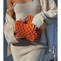 White Knit Spaghetti Strap Bodycon Mini Dress  - Thumbnail 2