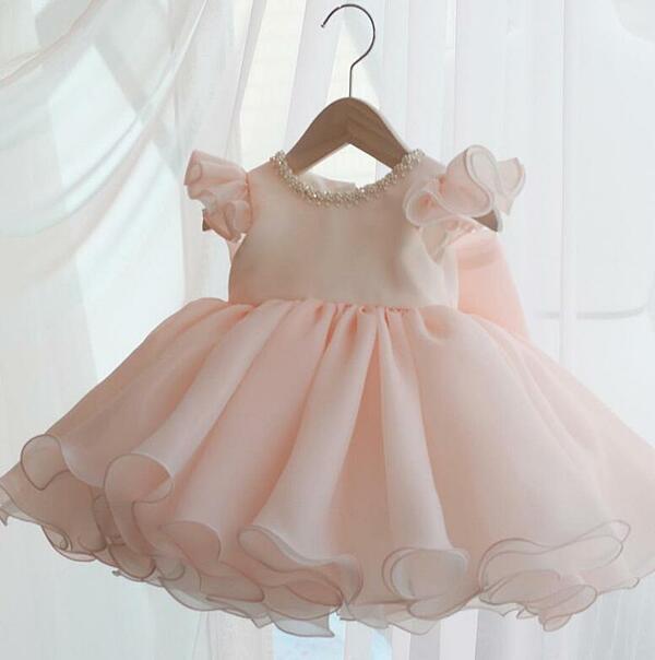 Cute Baby Pink Flower Girl Dresses