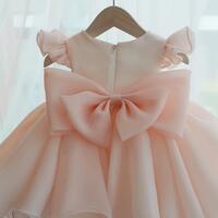 Cute Baby Pink Flower Girl Dresses - Thumbnail 1