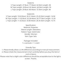 2PCS Pink V Neck Tank Top + Ruched Double Layer Skirt  - Thumbnail 9