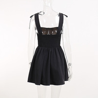 White Lace Up Backless Dress  - Thumbnail 8