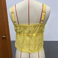 Yellow Milkmaid Hollow Out Crop Top - Thumbnail 6
