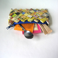 Small Yellow Zipper Pouch - Eco & Happy - Thumbnail 1