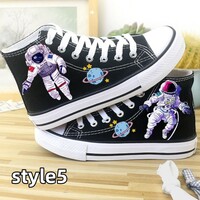 Korean version all-match sneakers sneakers breathable high-top shoes canvas shoes - Thumbnail 5