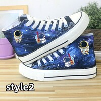 Korean version all-match sneakers sneakers breathable high-top shoes canvas shoes - Thumbnail 2