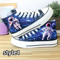 Korean version all-match sneakers sneakers breathable high-top shoes canvas shoes - Thumbnail 1
