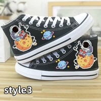 Korean version all-match sneakers sneakers breathable high-top shoes canvas shoes - Thumbnail 3
