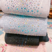 New hot diamond leggings jewel sparkling diamond vertical stripes slim elastic pantyhose - Thumbnail 7