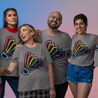 Kansas City Pridefest shuttlecock pride womens athletic - Thumbnail 1