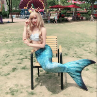 Mermaid Swimsuit Tail Swimsuit Swimable Sexy Full Set - Thumbnail 2