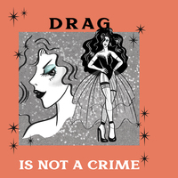 Drag is not a crime, Heather Orange, Unisex T-shirt - Thumbnail 1