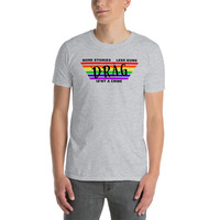 More Stories, Less Guns.  Drag is not a Crime Unisex T-shirt - Thumbnail 3