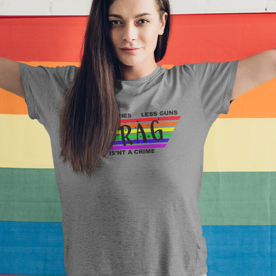 More stories, less guns, athletic women's relaxed t-shirt