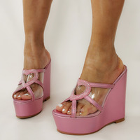 High Heels Unisex Men's Women's Pointed Toe Stiletto Buckle Pumps Party Bridal Prom Court Shoes-Black - Thumbnail 4