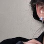 Fantasy Planet Galaxry Universe Purple Blue Gradient Silver Earrings-1