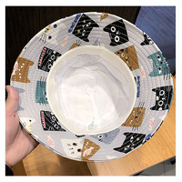 Kawaii Cats Print Fisherman Hat - Thumbnail 4