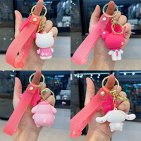 Sakura Kuromi Cartoon Keychain - Thumbnail 3