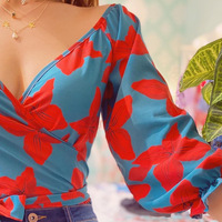 Elegant Temperament Floral Top - Thumbnail 1