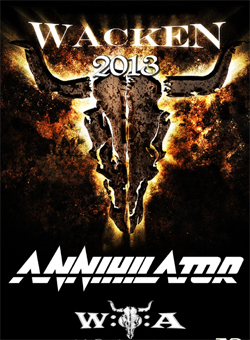 ANNIHILATOR Live At Wacken Open Air, Germany 08.01.2013 DVD