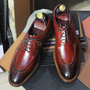 Men's Greeen Shoe, Two Tone Leather Shoe, Split Toe  Oxford Shoes-3