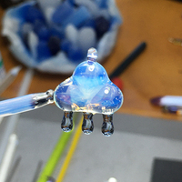 Pretty Crystal Transparent Handmade Cloud Raindrop Jewelry Power Energy Chains Necklace Pendant - Thumbnail 7