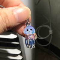 Pretty Crystal Transparent Handmade Jellyfish Ocean Jewelry Power Energy Chains Necklace Pendant - Thumbnail 7