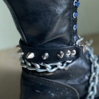 Loop & Pull Chain Leather Whip Bootstrap  - Thumbnail 3
