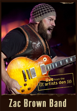 ZAC BROWN BAND Live From The Artists Den 2014  DVD