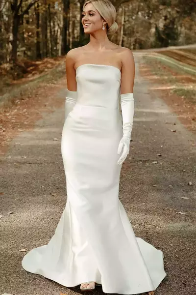 Simple Mermaid Wedding Dress Bridal Dress
