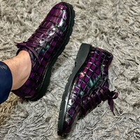 Men's Handmade Alligator sneackers Shoes, Dress Elegant Leather Lace up Shoe - Thumbnail 4