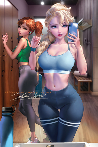 Frozen Gym Days 1 Sisters Poster #495