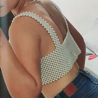 Pearl Bead V Neck Camisole  - Thumbnail 8