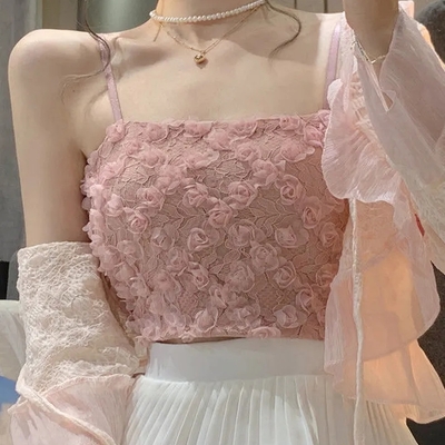 French rose tank top - Thumbnail 3