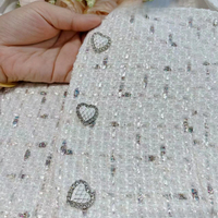 2PCS White Tweed Puff Sleeve Blouse + Skirt - Thumbnail 8