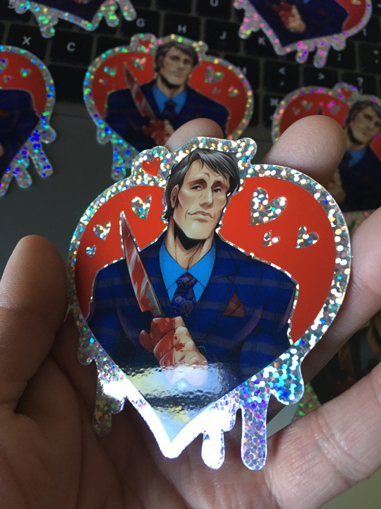 Hannibal 3" Glitter Decal on Storenvy