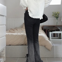 Sweet Bow High Waist Flare Denim Jeans - Thumbnail 5