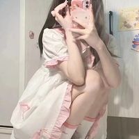 Sweet Pink Bow Short Sleeve Dress - Thumbnail 3