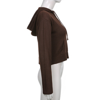 Brown Knit Long Sleeve Jacket  - Thumbnail 4