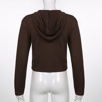 Brown Knit Long Sleeve Jacket  - Thumbnail 5