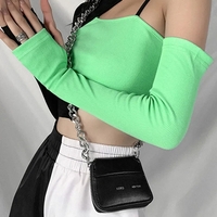 Green & Black Patchwork Hollow Out Long Sleeve Shirt  - Thumbnail 2