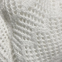 Crochet Tie Up V Neck Flare Long Sleeve Top - Thumbnail 5