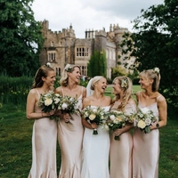 Elegant Spaghetti Straps Long Bridesmaid Dress - Thumbnail 1