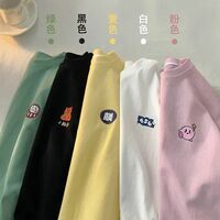 Pink Japanese Anime Print Short Sleeve T-shirt  - Thumbnail 4