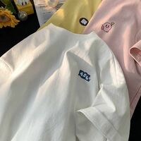 Pink Japanese Anime Print Short Sleeve T-shirt  - Thumbnail 6